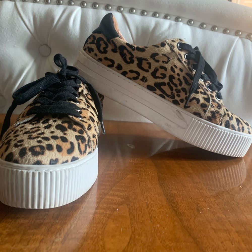 Halogen ivie genuine car hair sneakers